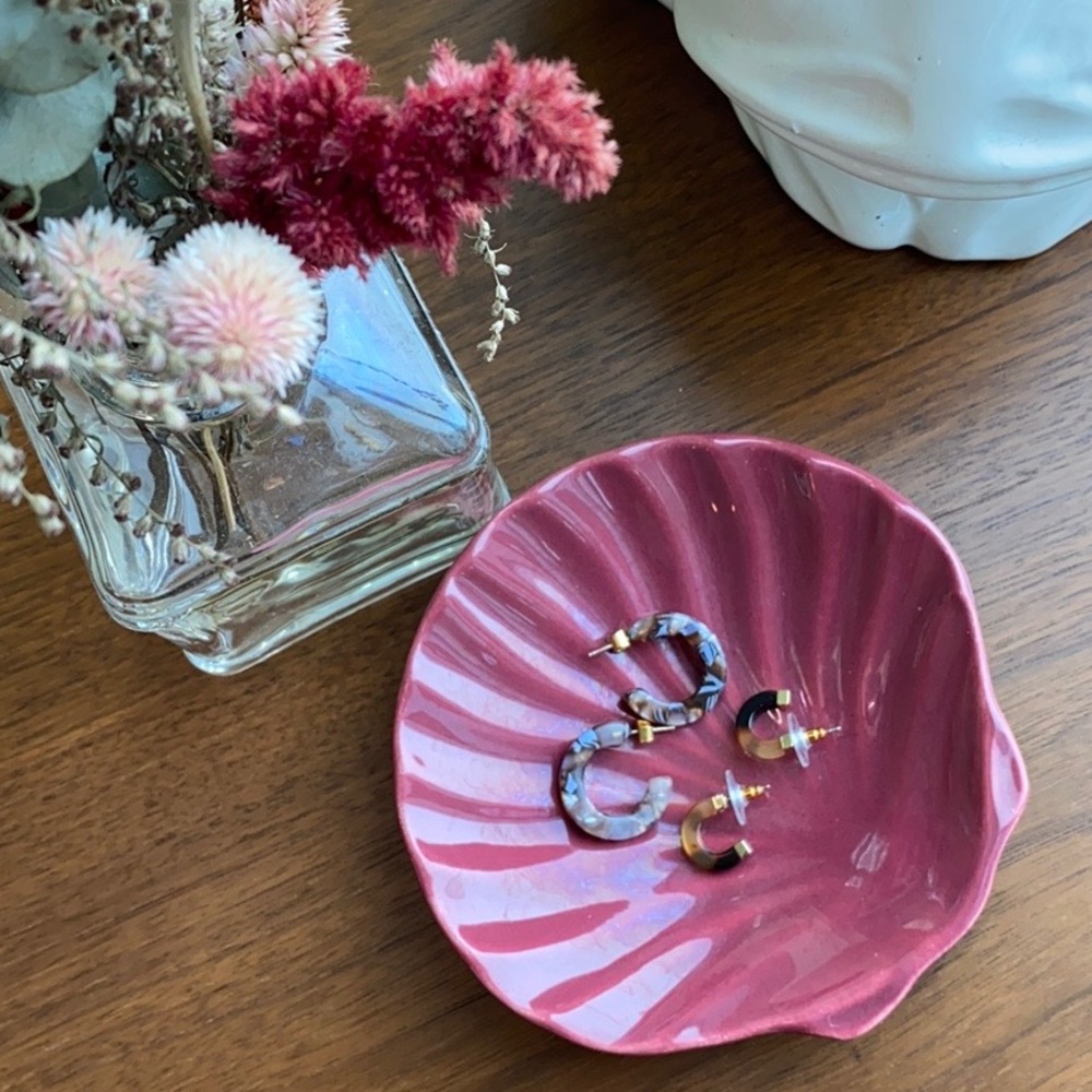 Two pairs of acetate hoop earrings - Madewell